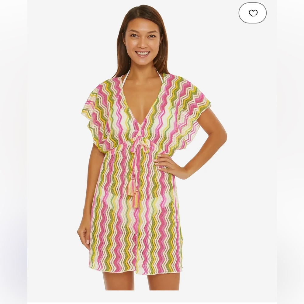 ☀️NWOT BECCA Celeste Crochet Tunic Cover-Up☀️